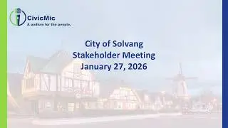 Downtown Solvang Improvement District Virtual Meeting: 1/27/26