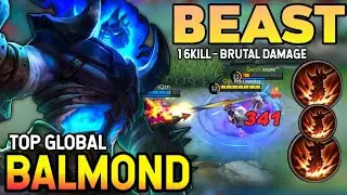 16KILL! BALMOND BEST BUILD 2021 | TOP GLOBAL BALMOND GAMEPLAY | MOBILE LEGENDS✓