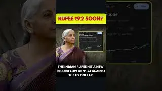 The Indian Rupee Hit A New Record Low Of $1.74 Against The Us Dollar #shorts #usdollar