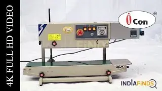 Icon Industries | Small Pouch Sealing Machine | Small Conveyor Pouch Sealing Machine | Band Sealer