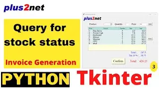 Invoice generation by allowing products with minimum stock level based on procurement and sales data