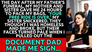 The Day After Dad's Funeral, They Tried to Kick Me Out—Then I Showed Them His Final Wish