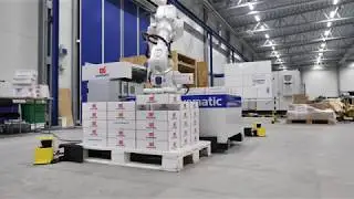 Palletering med scanner som s&auml;kerhet CHC20