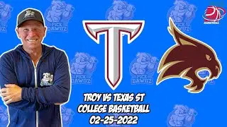 Troy vs Texas State 2/25/22 College Basketball Free Pick CBB Betting Tips