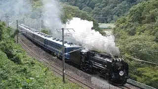 【SLぐんまみなかみ　D51498】盛大なドレーンで水上駅発車ほか３映像（上越線　高崎～水上）steam locomotive