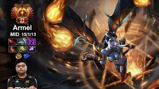 [Immortal #22 🇵🇭] Armel 15 Kills Queen of Pain Immortal Rank Gameplay | DOTA 2 7.37d