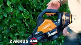 Mesin Blower Vacuum Worx WG583E 40 Volt Dual Battery Brushless