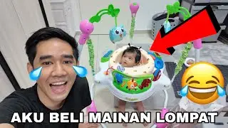 AKU BELIKAN MAINAN MELOMPAT 😂 24 JAM AYANA MELOMPAT DENGAN AQIL 😂