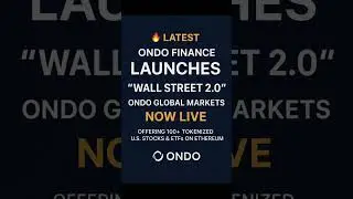🔥 Ondo Finance Launches 