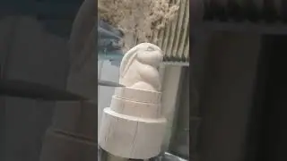 How to carve a fat wood rabit