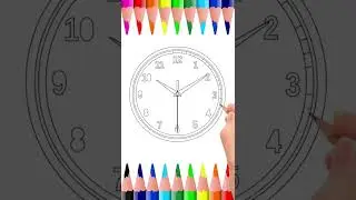 #howtodrawclock #clock 🕟#drawingforkids #easydrawingforkids #stepbystepdrawing #shorts #ghadi