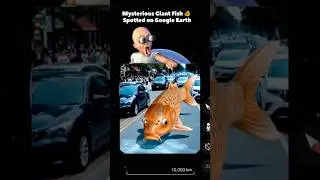 🤯 I Found GIANT  FISH 🐠 📍GEO at the END☝️#googleearth #googlestreetview #shorts #googlemap #viral