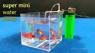 Make the World's Smallest Water pump | DIY