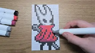 Hornet Pixel Art Drawing | Hollow Knight Silksong | 