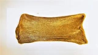Satisfying gold slime! How to make slime - Gold slime recipe - no borax