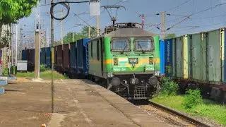 Superfast WAG-9 Attack | High Speed GMO Haluing Loaded BOBRN WAGON Freight | Aggressive Skipping
