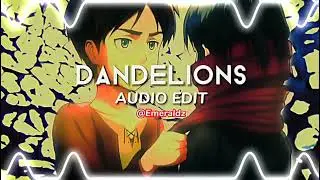 Ruth B - Dandelions [audio edit]