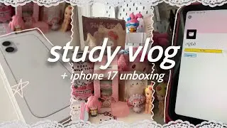 productive study week 📚 + iphone 17 unboxing | study vlog