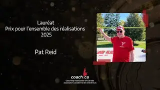 Prix pour l&rsquo;ensemble des r&eacute;alisations 2025 : Pat Reid