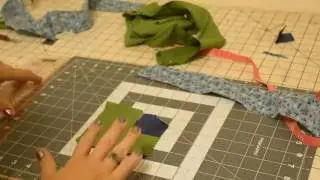 Log Cabin - Farm Girl quilt block