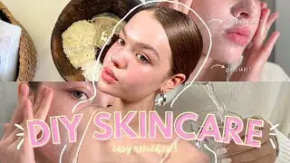 Get soft and glowy skin AT HOME ?! ( no money ) | DIY skincare for Korean skin + easy remedies