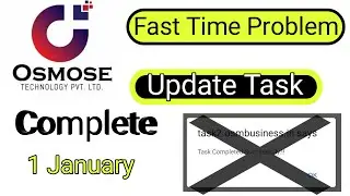 Osmose international Plan Task Problem 1 January | OSM Ka Task Complete nahi ho raha hai | #Has_Allu