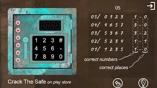 Crack The Safe game for android