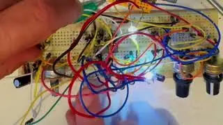 Breadboarding a CD40106 LDR and LED Synth Oscillator/Noisemaker
