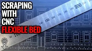 CNC STEPCRAFT M1000 HACK! Scraping technique on flexible bed