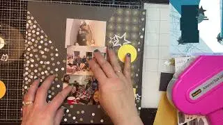Celebrate!  #30DSCBL11.  Day 4.  Sketch by Janet Fritz.  Scrapbook Process Video.