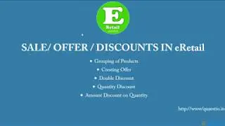 HOW TO CREATE SALE AND OFFER IN ERETAIL GST SOFTWARE
