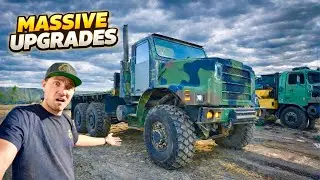 we transformed my $4400 6X6 MTVR truck into the ultimate hauling machine!!!!