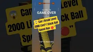 &ldquo;😱 1000+ LEVEL Breaking Stack Ball Live 🔴 | High Score Challenge | Join Chat 🚀&rdquo;