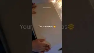 How I make my own canvas at home✨️ #art #shorts #canvas #canvaspainting #diy