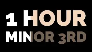 🎹 Relative Pitch Ear Training - 1 HOUR long Minor 3rd