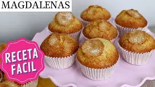 MAGDALENAS MUY ESPONJOSAS Y CON COPETE ✅ | RECETA FACIL | LaDulcepedia