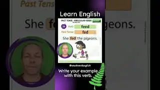 Past Tense of FEED in English ✅ English Pronunciation of FED | Learn English Irregular Verbs