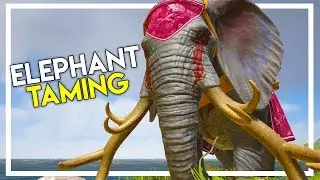 Our FIRST TAME in Atlas - Elephant Taming! (Ark Atlas Gameplay #17)