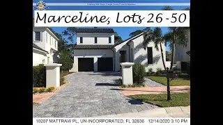 Marceline neighborhood, Lots 26 through 50 (except as noted below), Golden Oak FL; December 18, 2020