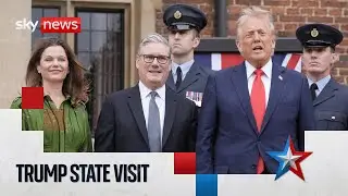 Trump arrives at Chequers to meet Starmer | Sky News coverage