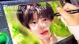Digital Portrait STUDY # 20 - CSP painting process