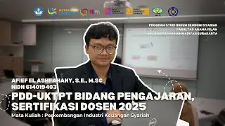 PDD-UKTPT BIDANG PENGAJARAN, SERDOS 2025 | Afief El Ashfahany, S.E., M.Sc | NIDN 614019403