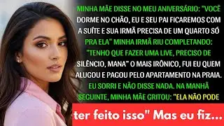 Minha mãe disse; 'Você dorme no chão, a suíte é nossa' No apê que eu aluguei para minha festa