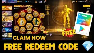 FREE REDEEM CODE APP 2025 || CLAIM GOLDEN CRIMINAL BUNDLE FREE || GOOGLE PLAY GIFT CARD FREE