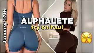 ALPHALETE TRY ON HAUL - REVIVE & PUSH LEGGINGS SHORTS FLARES code sky JANUARY 2026 drop 1 review