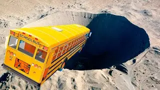 TOP BeamNG Drive &ndash; TOP 100 School Bus Crashes & Jumps | Crazy Bus Crash Videos
