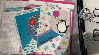Pink and Main December 2021 Crafty Courtyard Card Kit Cute Card and Quick Unboxing