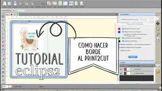 Eclips2 de sizzix - Como hacer borde blanco al print2cut.