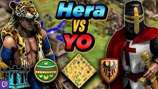 Aztecs vs Teutons | 1v1 Arabia | vs Yo | AoE2
