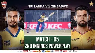 2nd Innings Powerplay | Sri Lanka vs Zimbabwe | Match 05 | Tri Nation Series | PCB | M2T1U